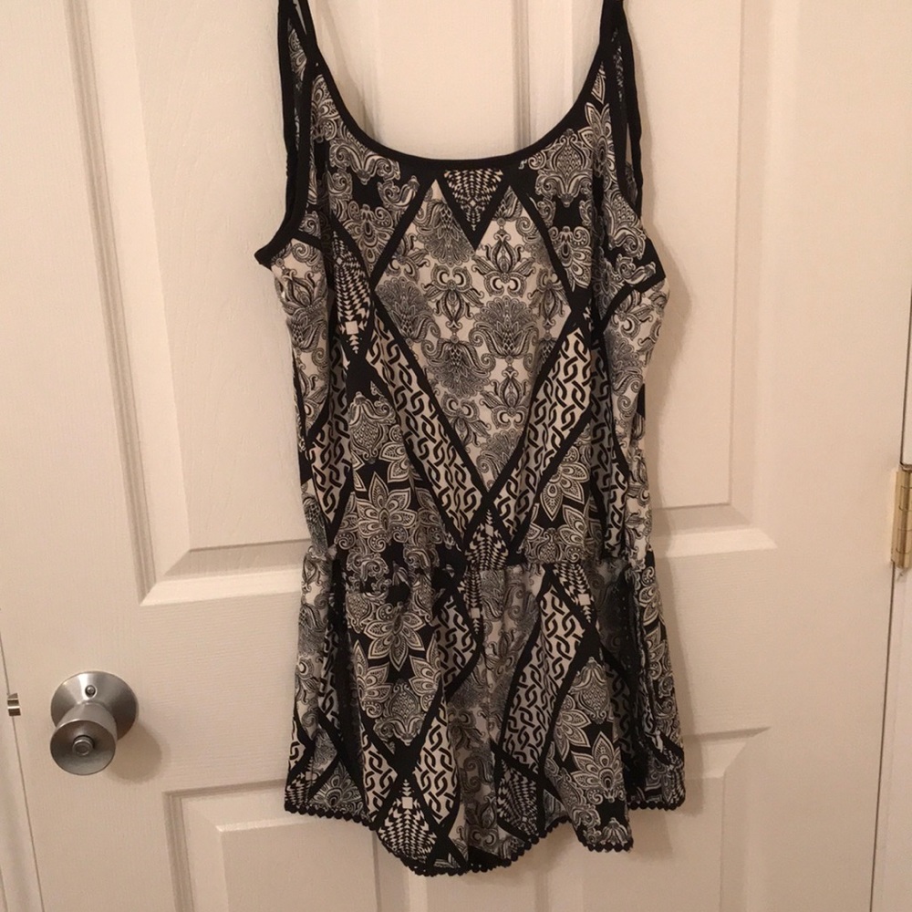 Black & White Romper